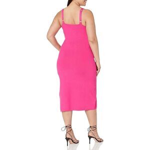 Midi Sweater Dress, Hot Pink, 5X, Plus Size NWT